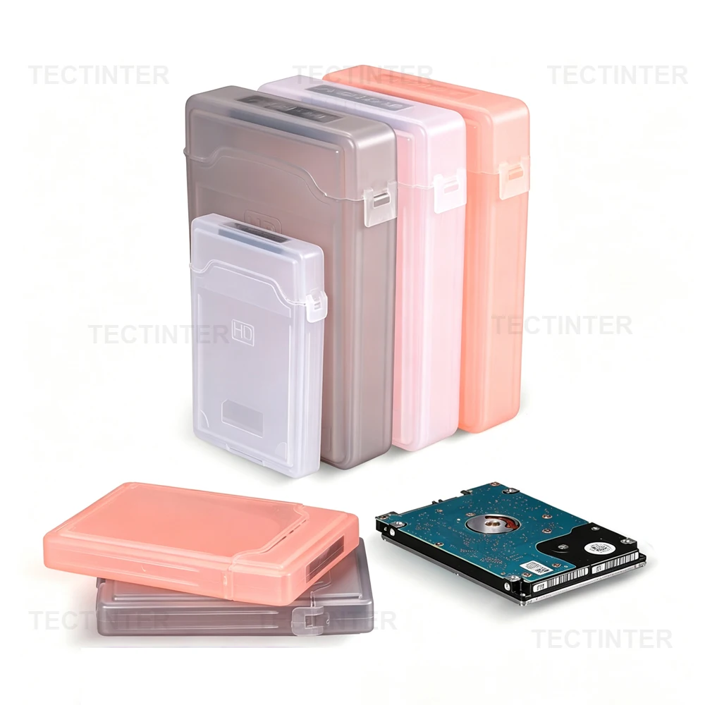 2.5/3.5 Inch Storage Box for SATA External HDD SSD Shockproof Hard Drive Plastic Protective Case Shell Bag Game Accessories