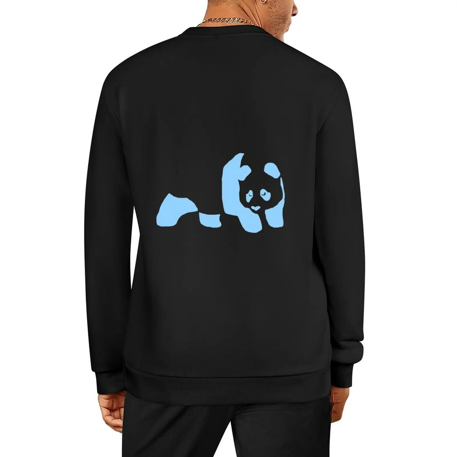 

panda skating logo Pullover male clothes anime clothing blouse men's clothing oversize sweatshirts