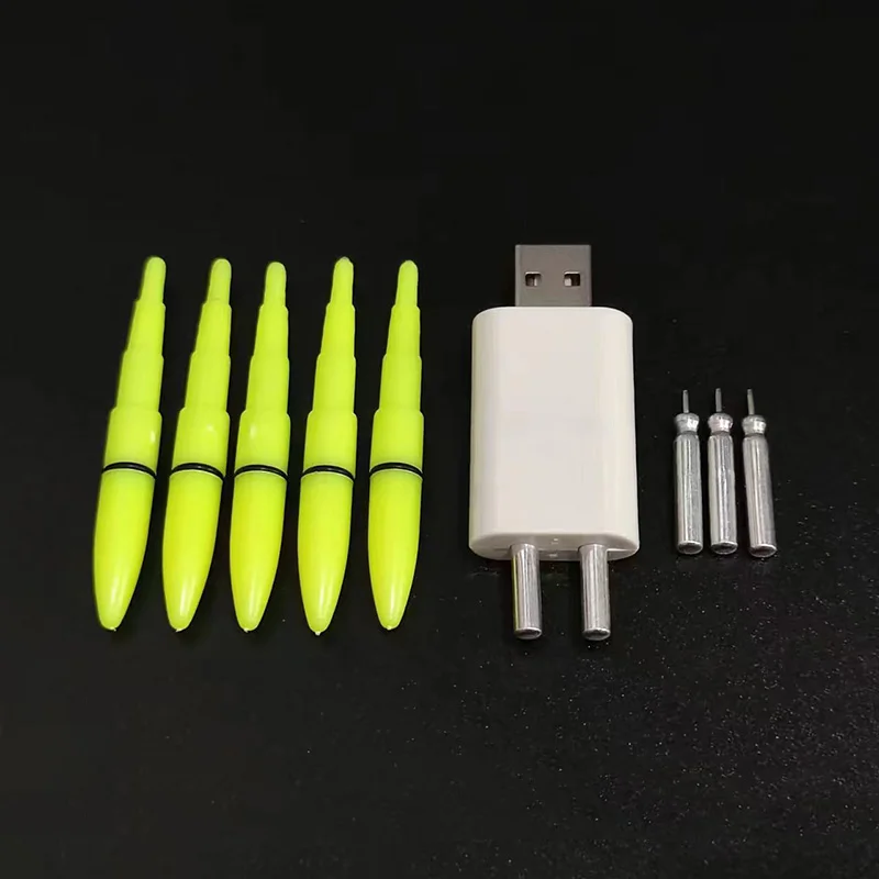 

5pcs/lot Light Stick With Rechargeable CR425 Battery LED Electric Lightstick Float Bobber Night Fishing Tackle Accessory B668