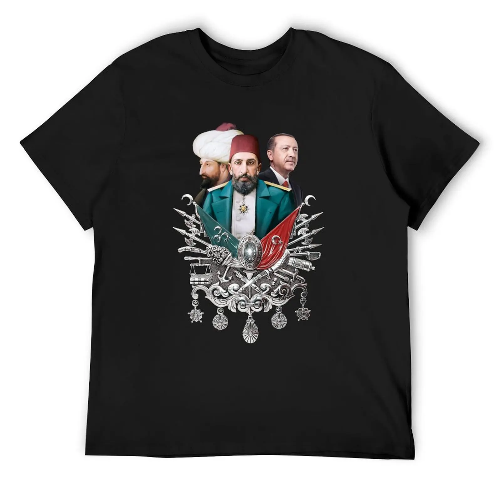 

Osmanl armas - Abdülhamid Han II/Fatih Sultan Selim/Recep Tayyip Erdogan T-Shirt man t shirt mens t shirts top quality