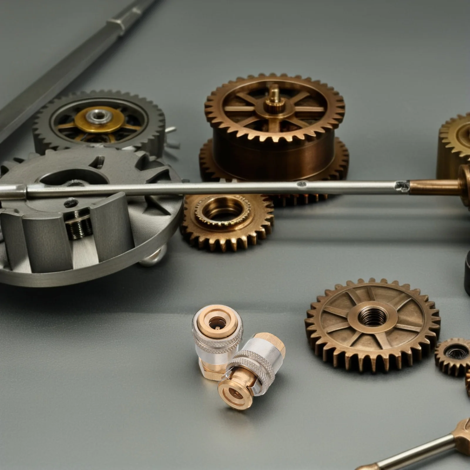 

2Pcs Self-Locking Tire Chuck Brass Inflator Nozzle Clip Air Compressor Replacement Parts Heavy Duty