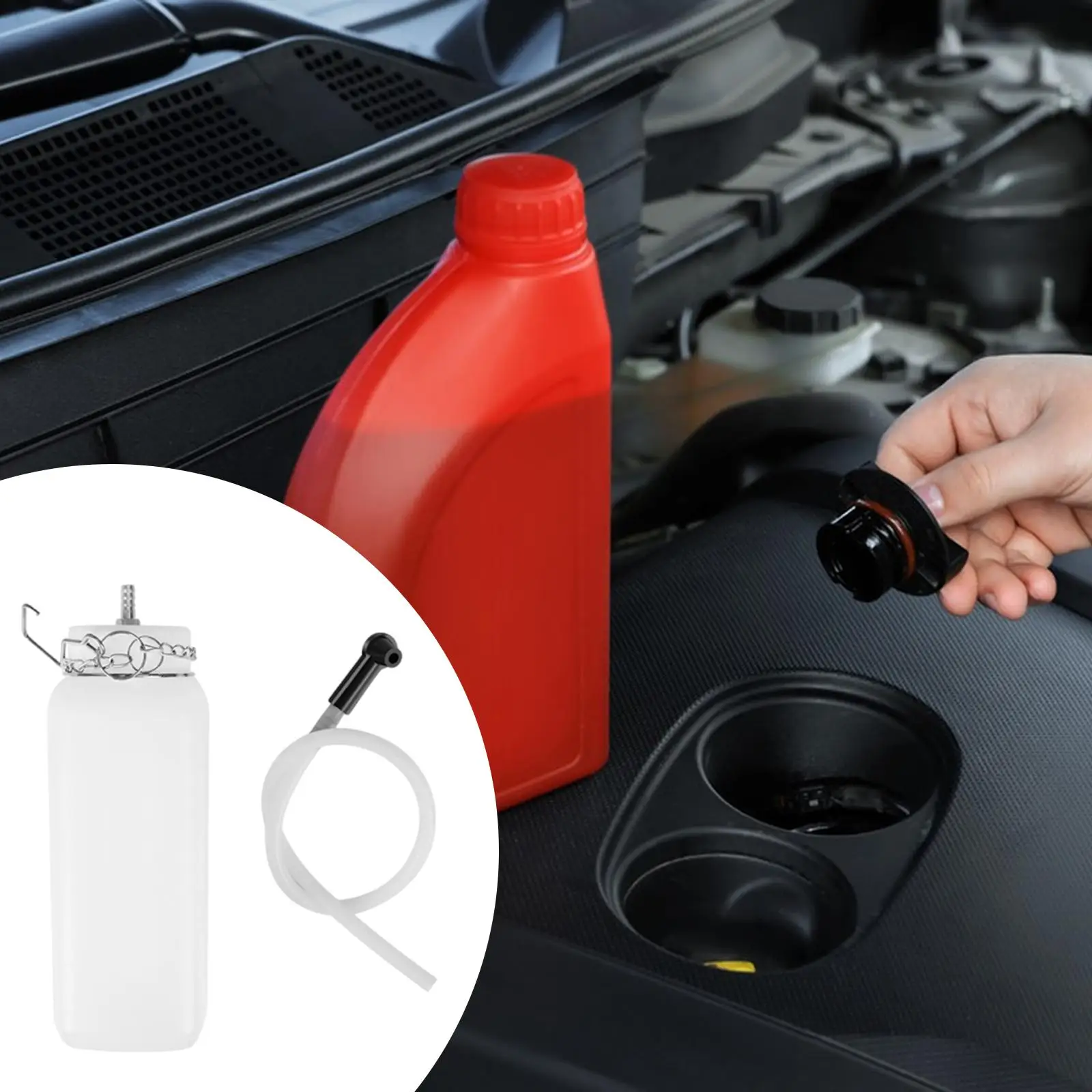 

1L Brake Bleeder Bottle Compact Brake Fluid Bleeding Kit Maintenance