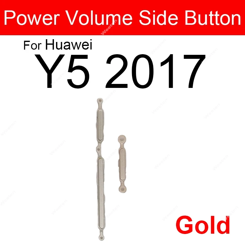 On OFF Power Volume For Huawei Y5 Y6 Y7 Prime Pro 2015 2016 2017 Power Volume Side Button Keys Replacement Repair Parts