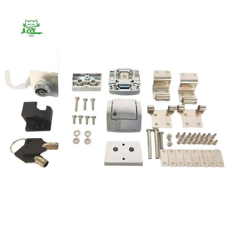 

A22E-Motorcycle Chrome Tour Pak Pack Trunk Latches Hinge Lock Kit For Touring Trike 1988-2013 Luggage Lock Latche