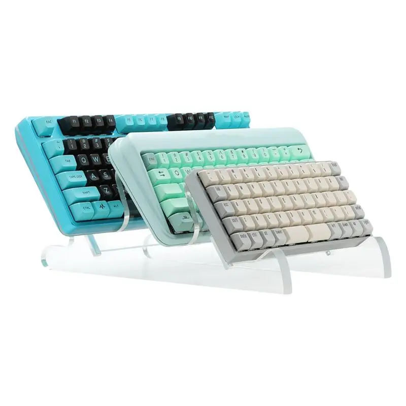 Universal Keyboard Keycap Storage Bracket Transparent Acrylic Mechanical Keyboard Display Stand With 3 Layers Keyboard Frame