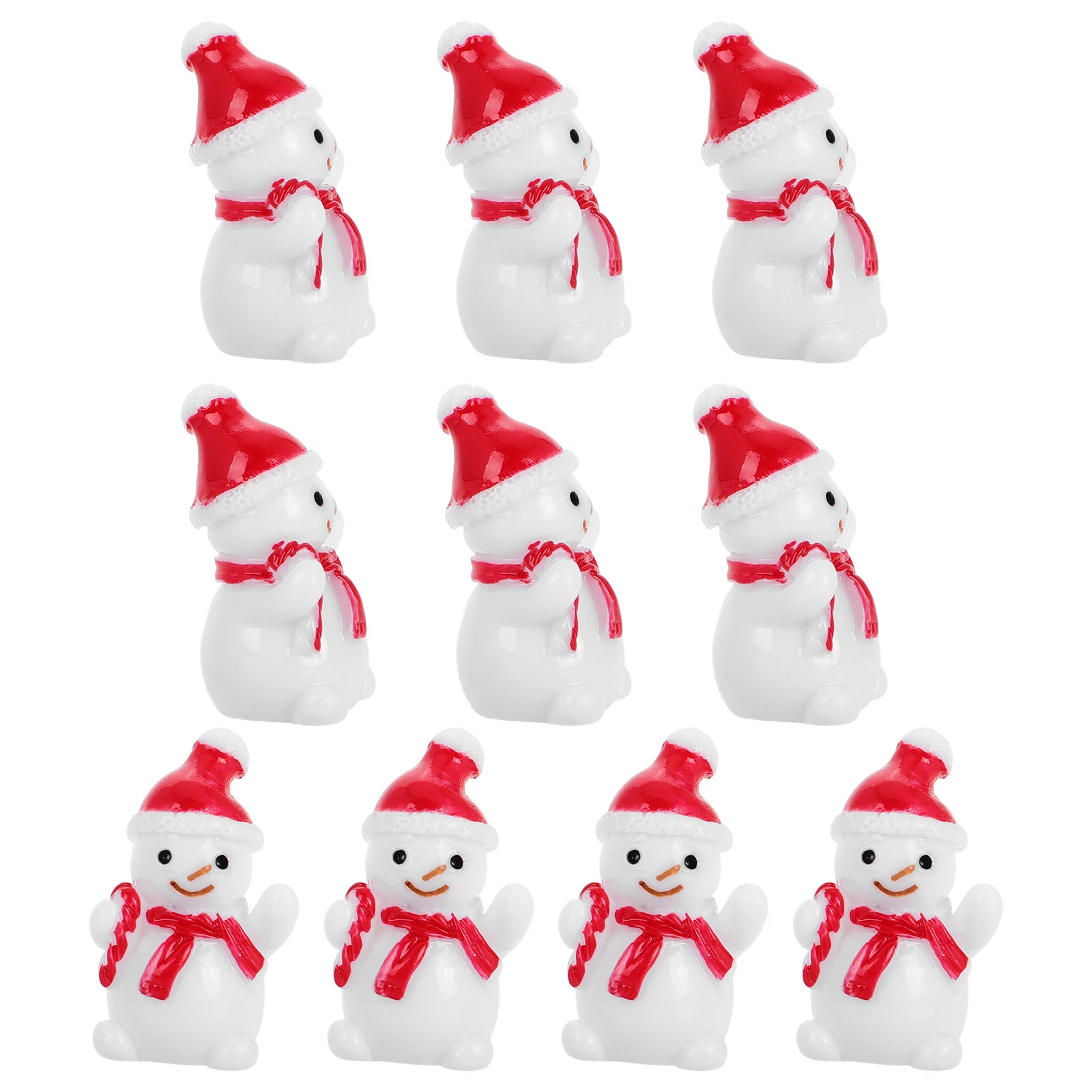 

Figurines Mini Snowman Christmas and Crafts for Kids Sticker Resin Ornaments Santa Decorations Outdoor