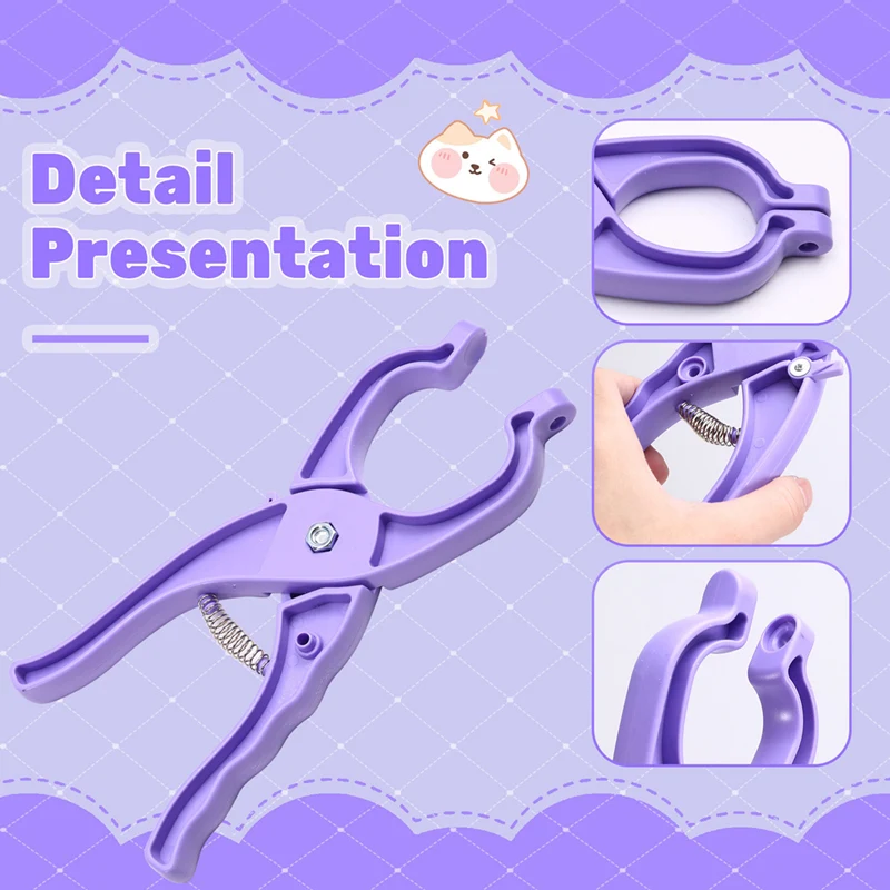 BAAG-Herramienta de seguridad para ojos, herramienta auxiliar para fijar ojos de seguridad para ganchillo, herramientas de ganchillo para proyectos Amigurumi