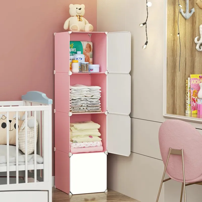 *-*Organizer Bedroom Wardrobe Storage Partitions Clothes Plastic Modern Cabinet Wardrobe Display