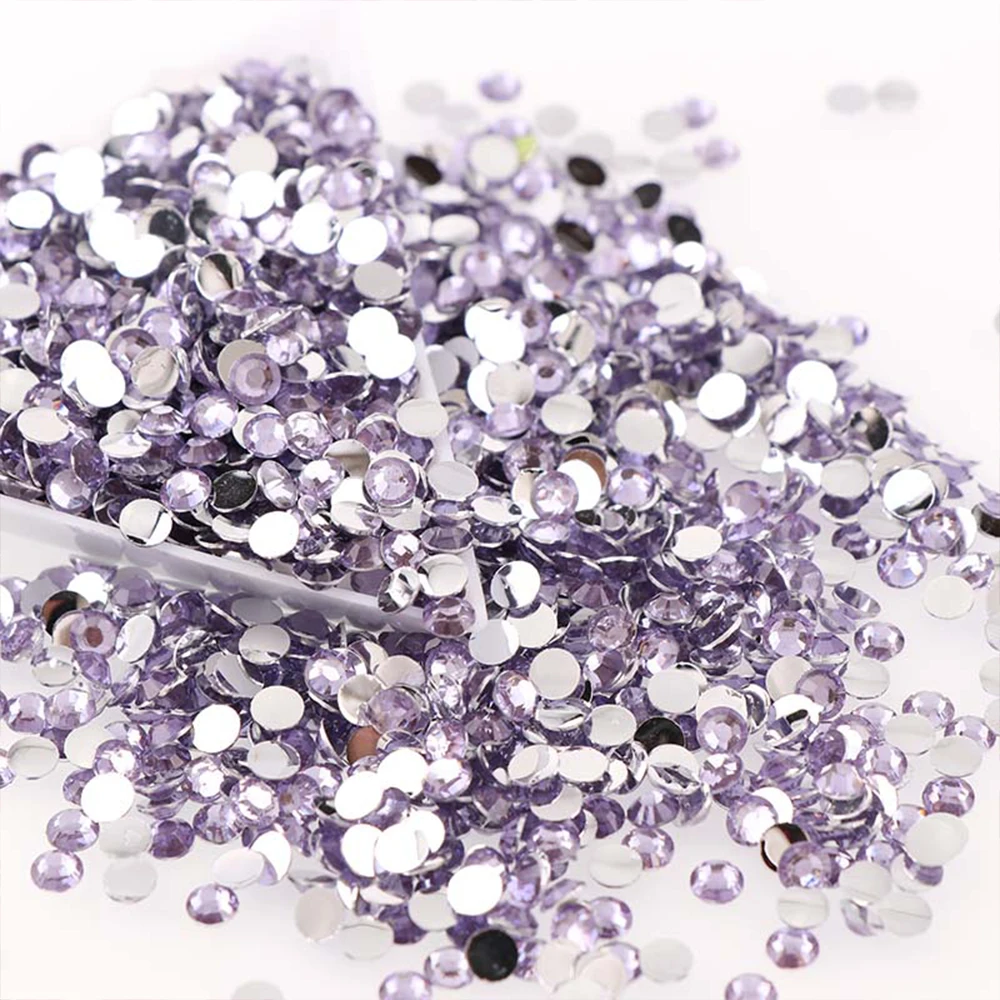 1000 Stück nicht Hot Fix Strasssteine 2/3/4 mm rund Harz Flatback Kristall Strass DIY Nail Art Schmuck Kleidungsstück Dekorationen zum Aufkleben