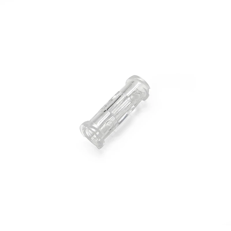 Conector do acoplador de seringa estéril, fêmea transparente para fêmea Luer Lock, embalagem individual, 10 20 50 100Pcs