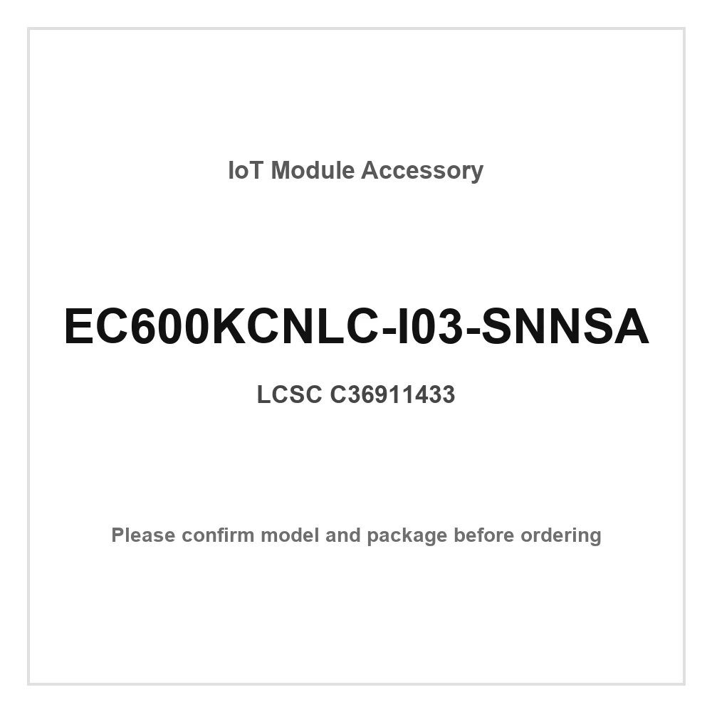 

3pcs EC600KCNLC-I03-SNNSA SMD 22.9x21.9mm LTE PWM I2C UART SPI USB2.0 ADC Cellular LTE Wireless Communication Module