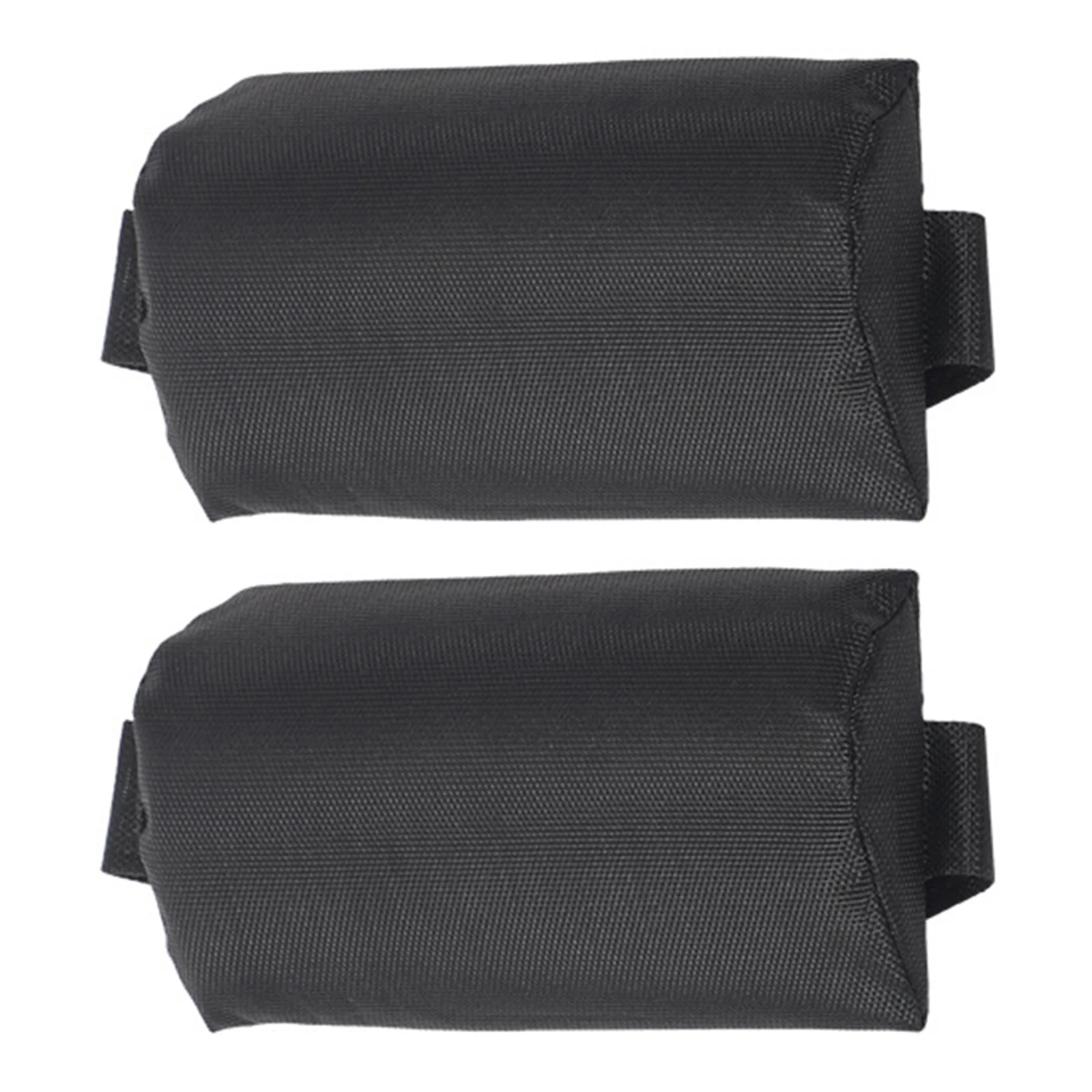 2 szt. Wygodny zagłówek do leżaka Ergonomiczny kształt dla ulgi od bólu szyi Składana poduszka do leżaka Czarny Akcesoria rekreacyjne