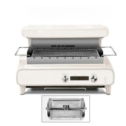 Nordic Oumu Electric Smokeless Automatic Rotating Grill Skewer Machine No Flipping for Indoor Multi-function Barbecue