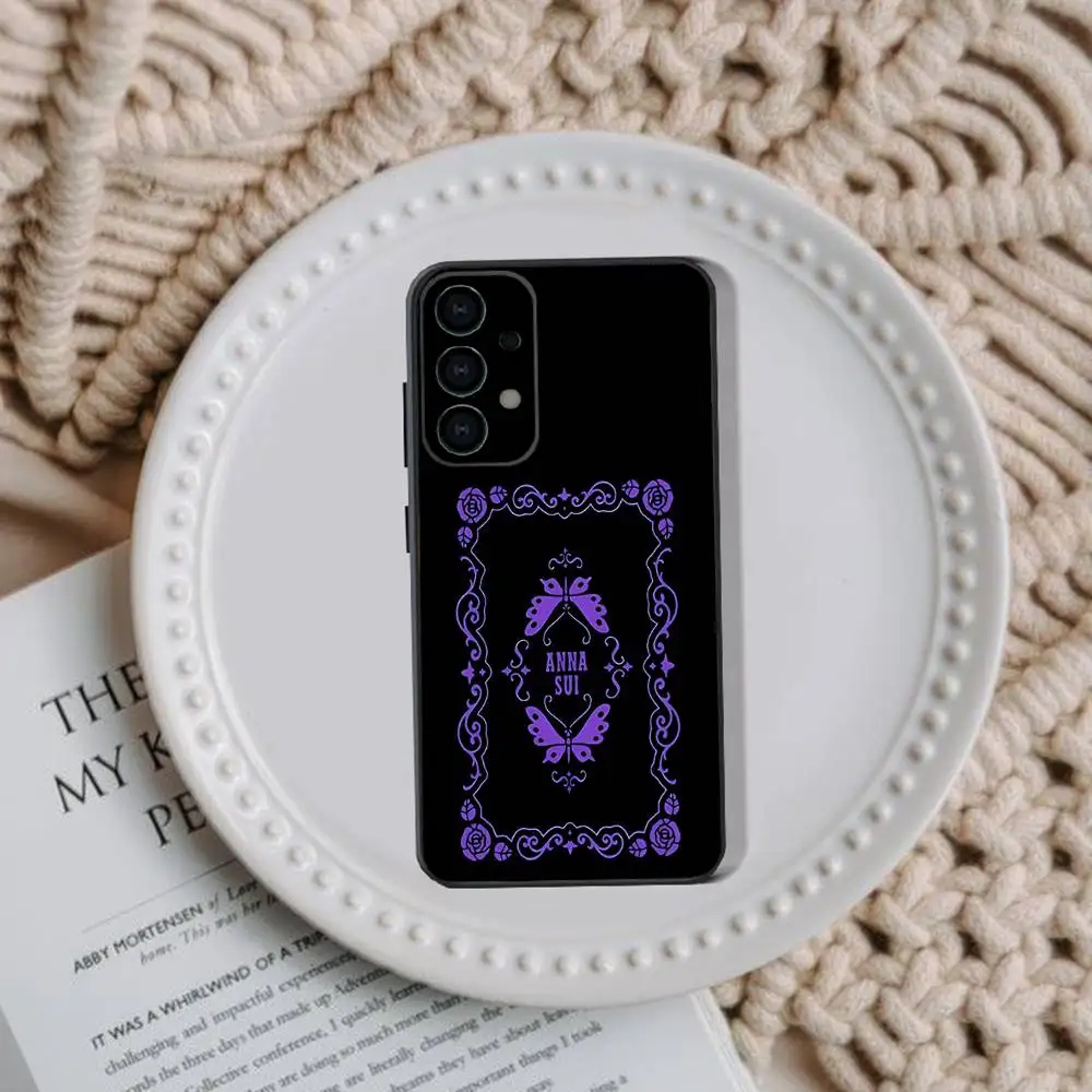 Funda de teléfono de marca A-ANNA S-SUI para Samsung Galaxy A73,31,32,72,41,53,52,71,22,5G,Note,J7,8,9 funda negra suave
