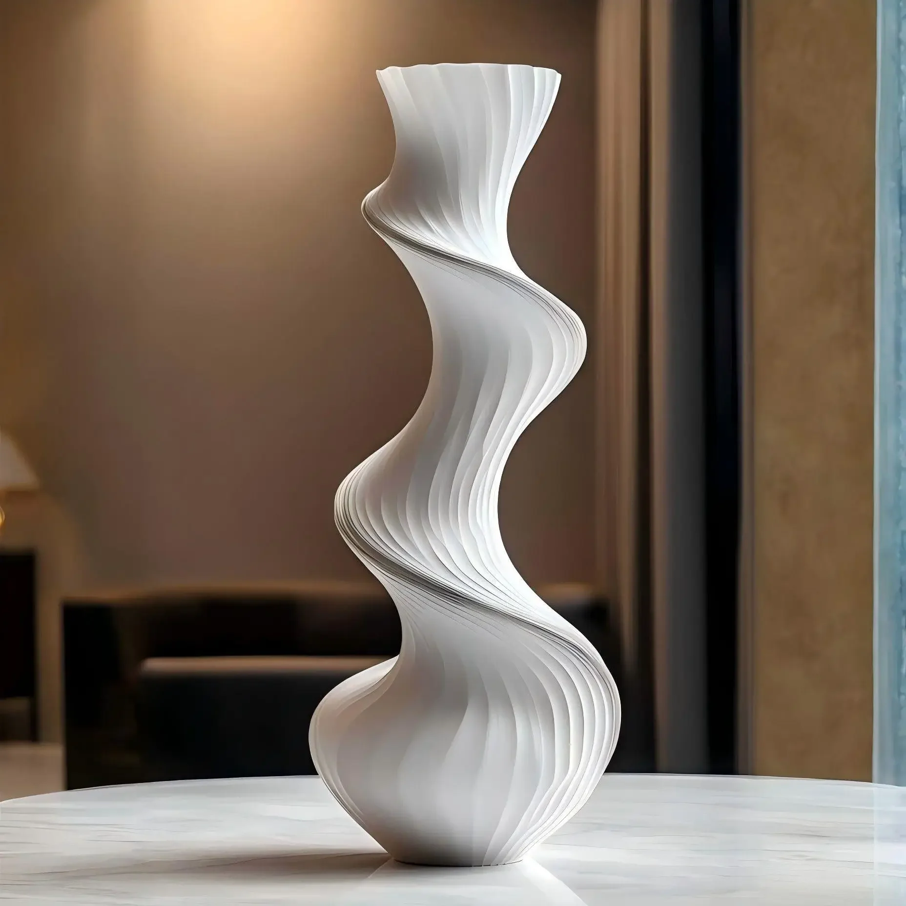 Fengsheng Shuiqi Medieval Ceramic Vase High Value Niche Design Sense Retro Hydroponic Ornament