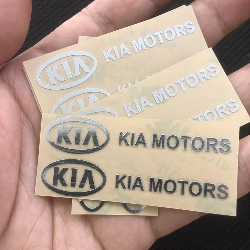 Adesivo emblema de metal 3d, decoração de interiores de carro, decalque de estilo para kia rio ceed sportage cerato soul k3 k5 sorento picanto optima