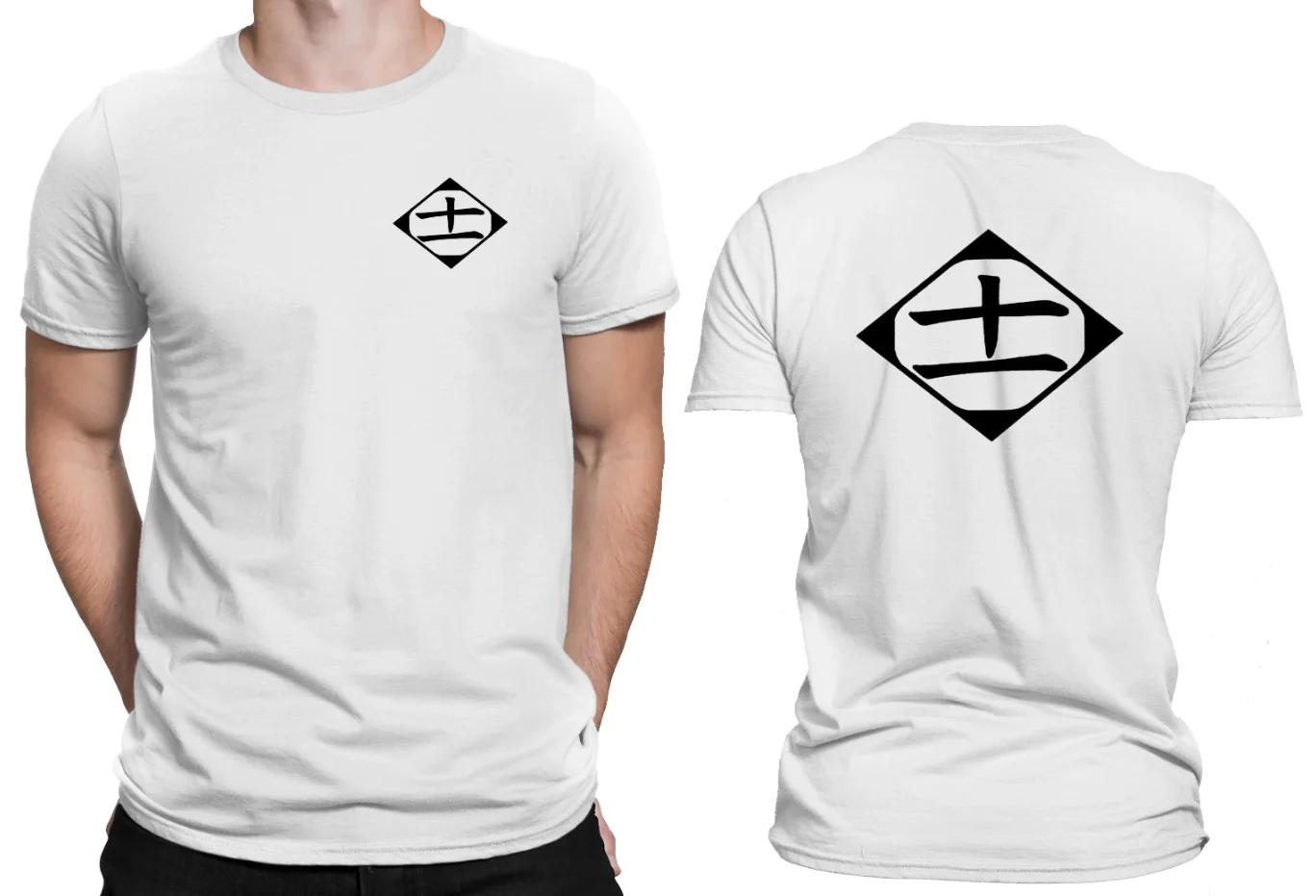 

Summer Pure Cotton Anime-printed Millennium Men's and Women's T-shirts in Bleach Powder, 11th District Team Cosplay T-shirts