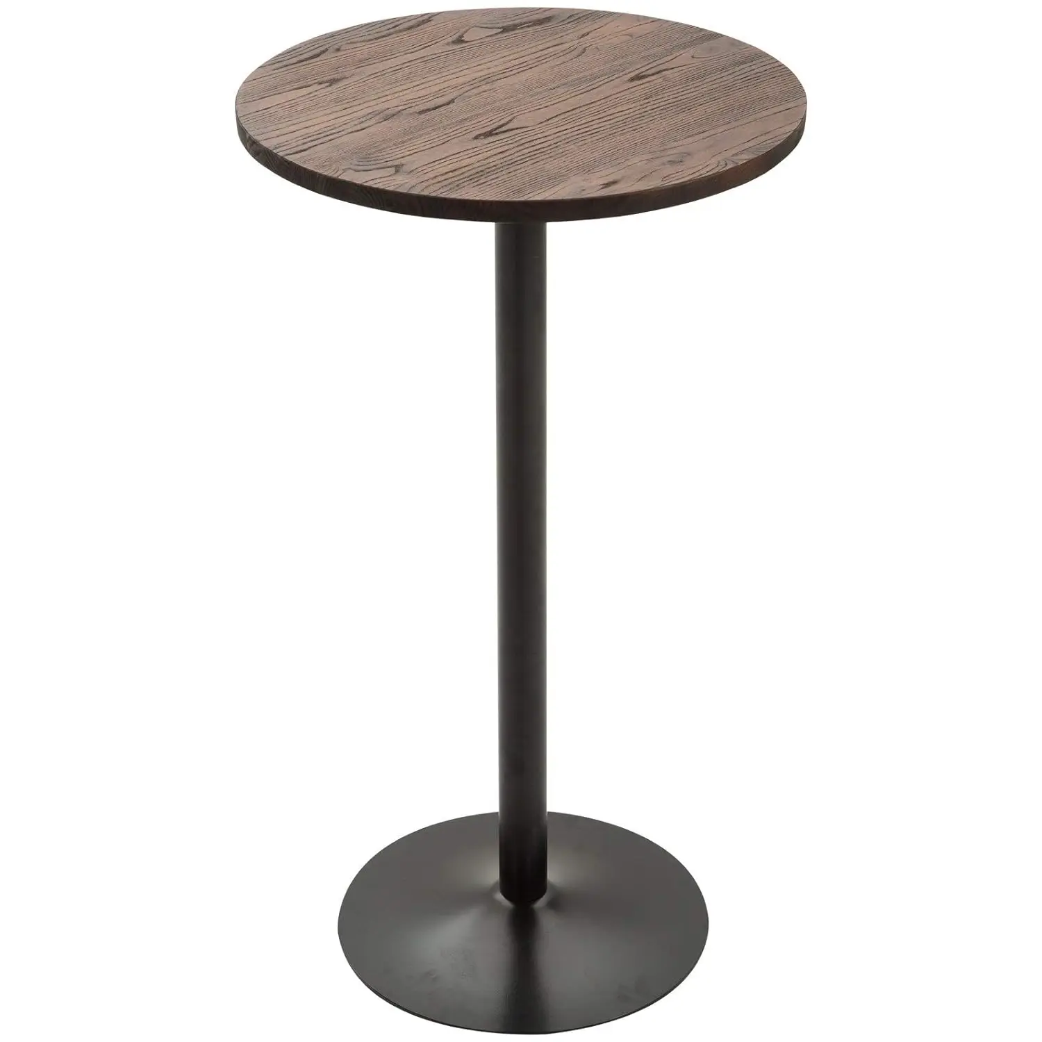 

41" Rustic Industrial Metal Wood Top Bar Height Standing Table, Customized