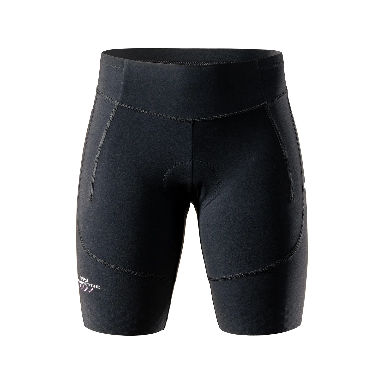 Women's Tri Shorts Compression Cycling Running Swimming Triathlon Shorts with Side Pockets Drawstring Waist Quick Dry