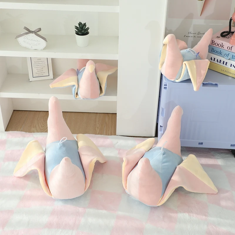 Nieuwe Hot Lucky Papier Kraan Pluche Pop Kussen Roze Regenboog Beste Wensen Vogel Knuffel Home Decor Verjaardagscadeau Voor Jongens En Meisjes