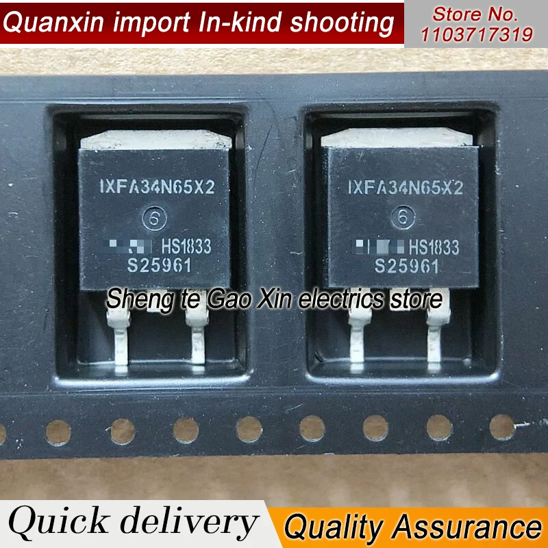 5PCS-10PCS IXFA34N65X2  TO-263 650V 34A   Best Quality Really Stock Fast Shipping ON STOCK