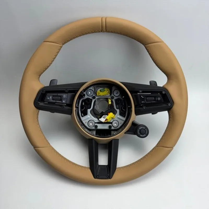 For Porsche Cayenne Panamera 718 911 996 Old To New Steering Wheel Assembly With Knob And Steering Wheel Horn Shell