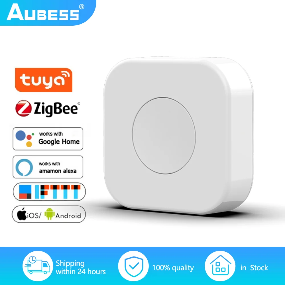 Tuya ZigBee Smart Switch Wireless Smart Home Multi Scene Linkage Smart Life App Control Button ZigBee Hub Required