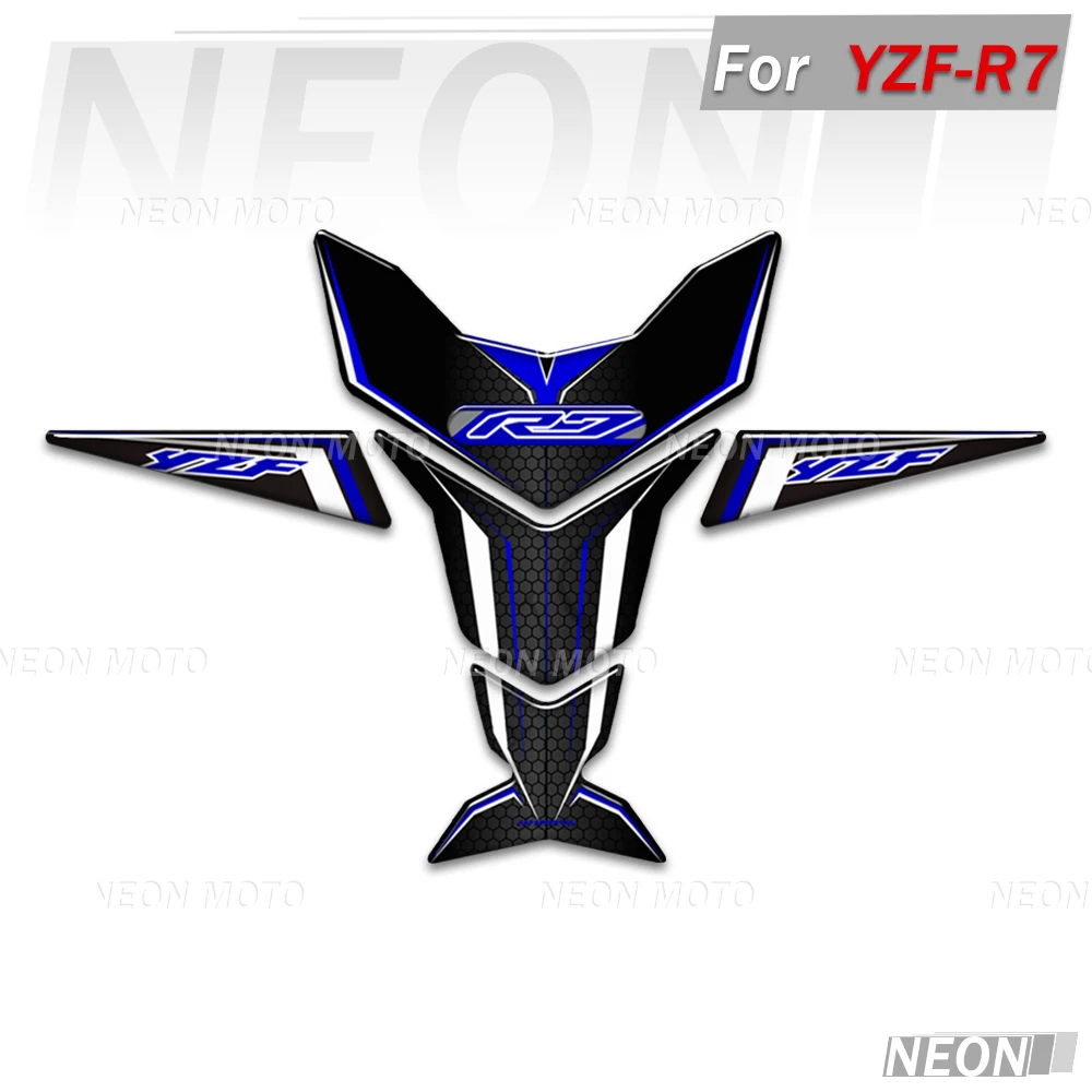 

For YZF-R7 YZF R7 YZFR7 2022 Motorcycle 3D Tank Pad Stickers Anti-scratch Protector Badge Gas Fuel Oil Kit