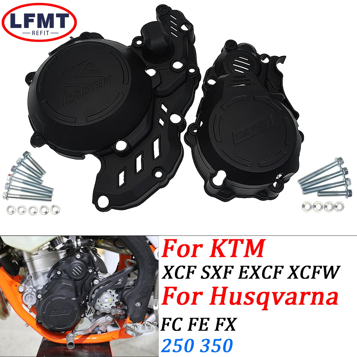 

Motorcycle Engine Cover Clutch Magneto Protector For KTM SXF XCF EXC For Husqvarna FE FC EC GAS 250 350 Motocross Accessories