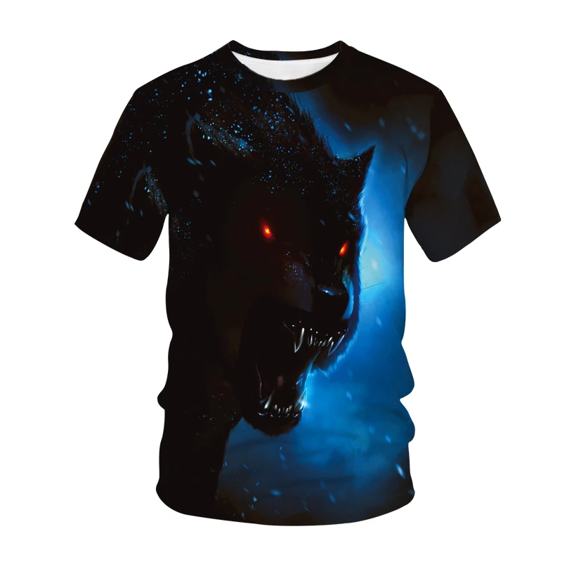 Vintage Fantasy Tiger T Shirts For Men 3D Print Casual Tee Short Sleeve Loose O-Neck Summer TShirts Men Tops Clothing