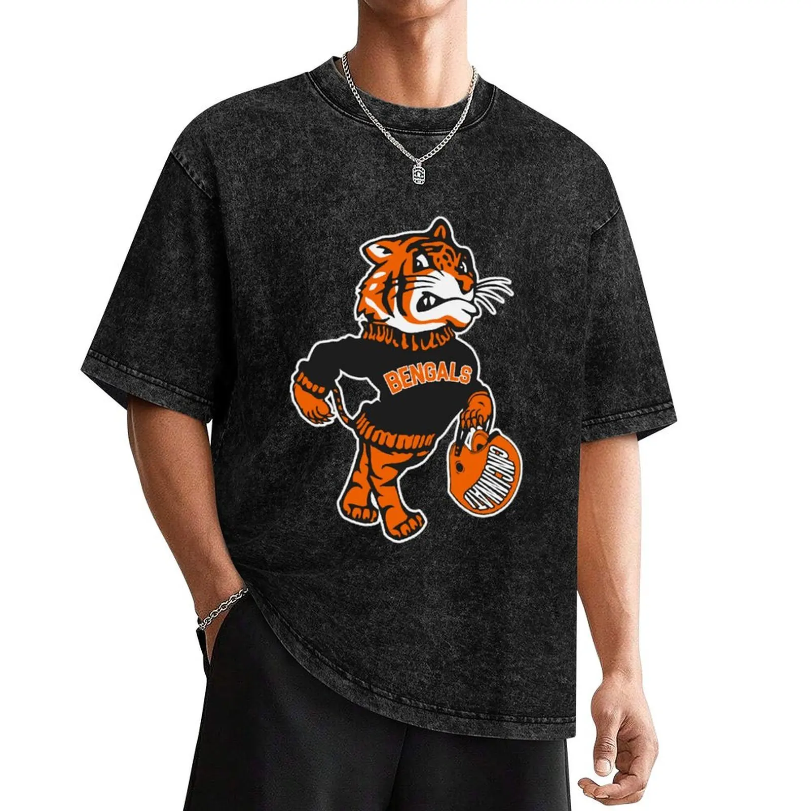 

Bengals Reimagined Vintage Fighting Mascot T-Shirt T-shirts man hippie clothes quick drying Funny t-shirts men graphic t shirts