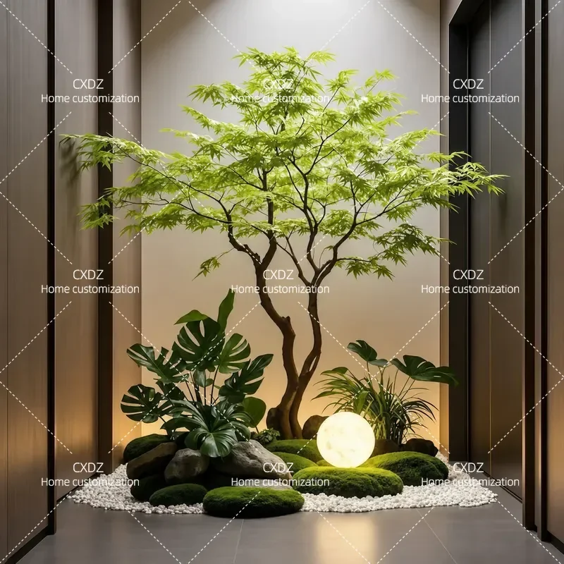 Simulation Plant Landscaping Chicken Claw Acer Interior Decoration Landscape False Maple Tree Simulation Tree Under Stairs
