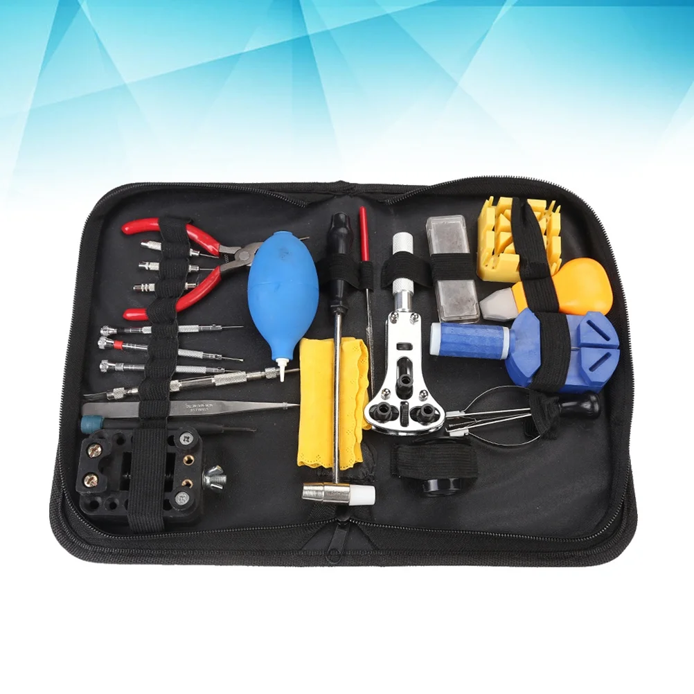 

22Pcs Watch Repair Kit Portable Nylon Case for Carry and Storage Jewelry Repair Kit Spring Bar Tool Set