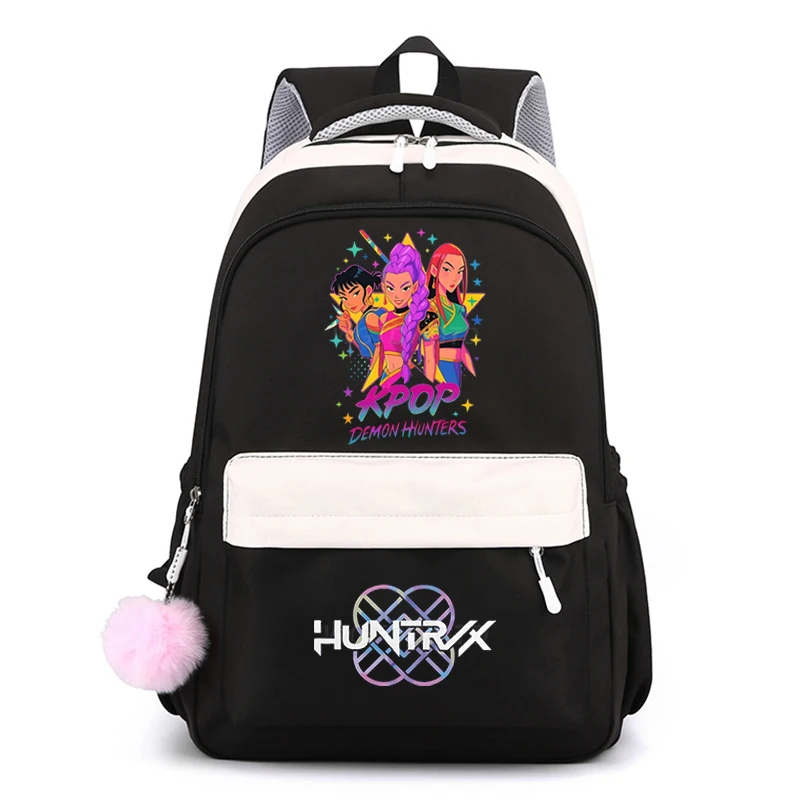 

KPop Demon Hunters School Backpack for Students Large Capacity Fashion Travel Bag Funny Gift for Fan School Backpacks Trend 2025