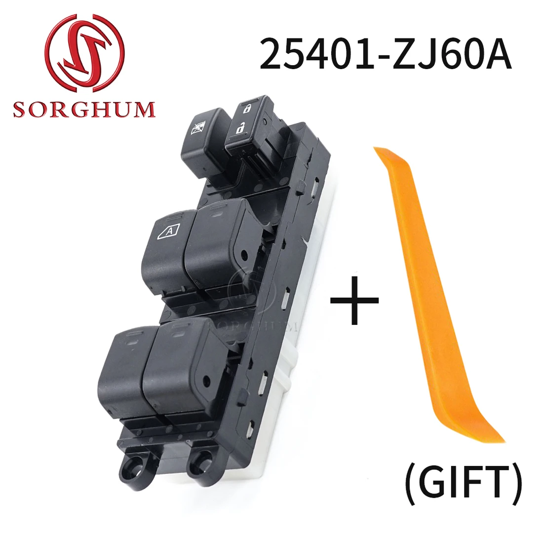 

Автомобильная Левая кнопка переключения стеклоподъемника Sorghum 25401-ZJ60A для Nissan Pathfinder Front Sentra 2008 12, 25401-ZP40B 25401-ZT50A