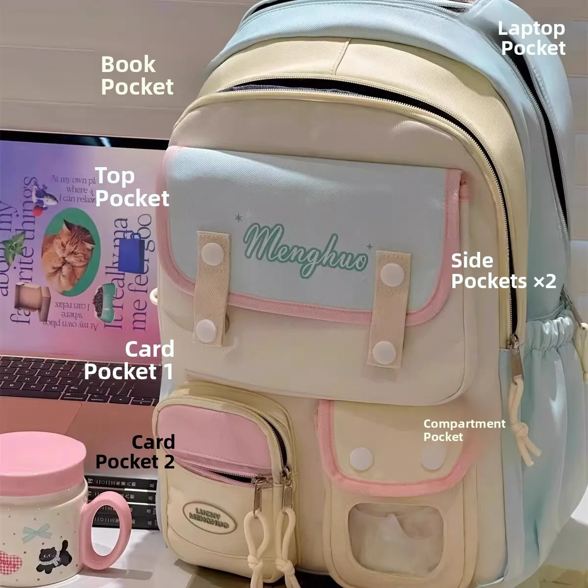 sac-a-dos-d'ordinateur-portable-impermeable-pour-filles-du-college-et-du-primaire-design-unique-leger-protection-de-la-colonne-vertebrale