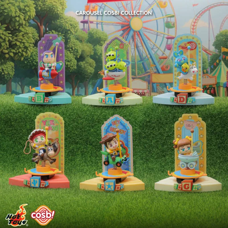 

Hottoys Cosbi Toy Story Carousel Series Blind Box Buzz Lightyear Mini Collectible Figure Desktop Ornament Gift For Collectors