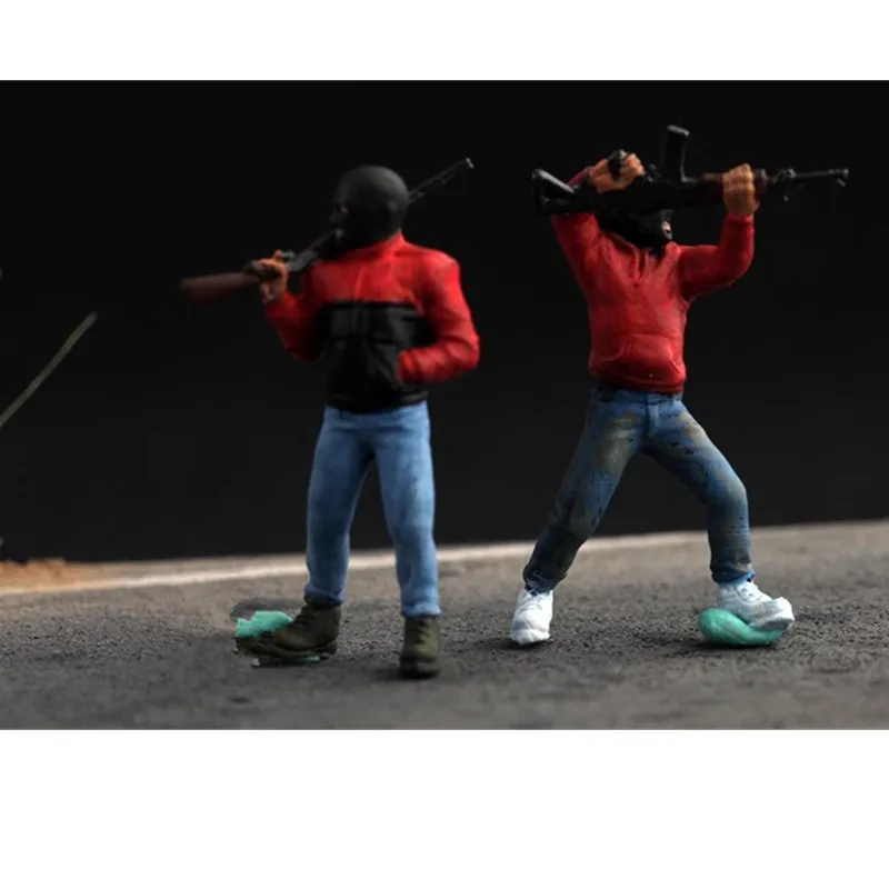 โมเดลเรซิ่นทาสีขนาด 1:72 ชุด 8 ตัว ทหารจอมดุ สำหรับประกอบฉาก DIY ของสะสม ตกแต่ง