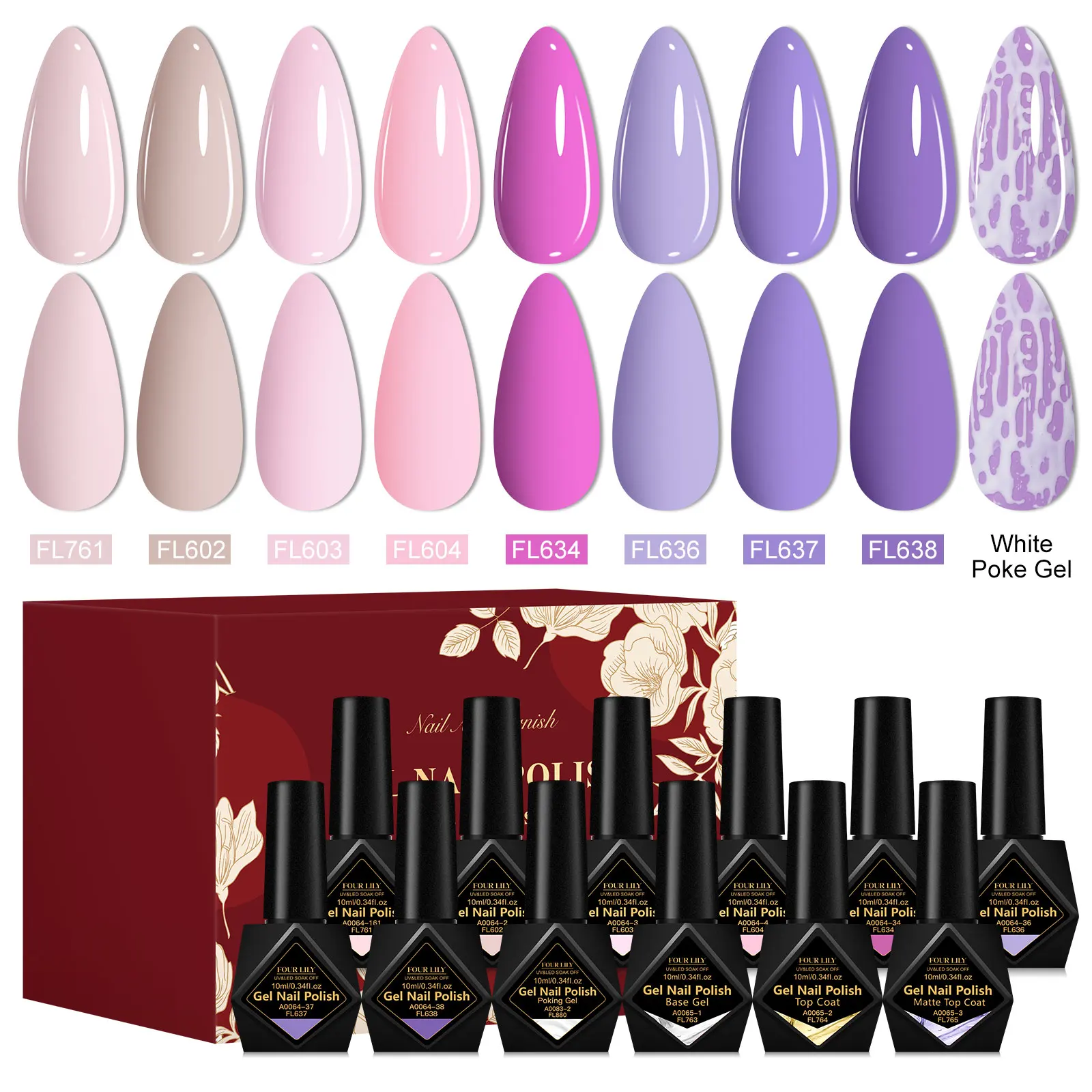 12 قطعة عارية الوردي هلام مسمار البولندية مع الأبيض كزة جيل للأظافر مجموعة شبه دائم نقع قبالة الأشعة فوق البنفسجية هلام الورنيش مسمار الفن DIY بها بنفسك مستلزمات الأظافر #6