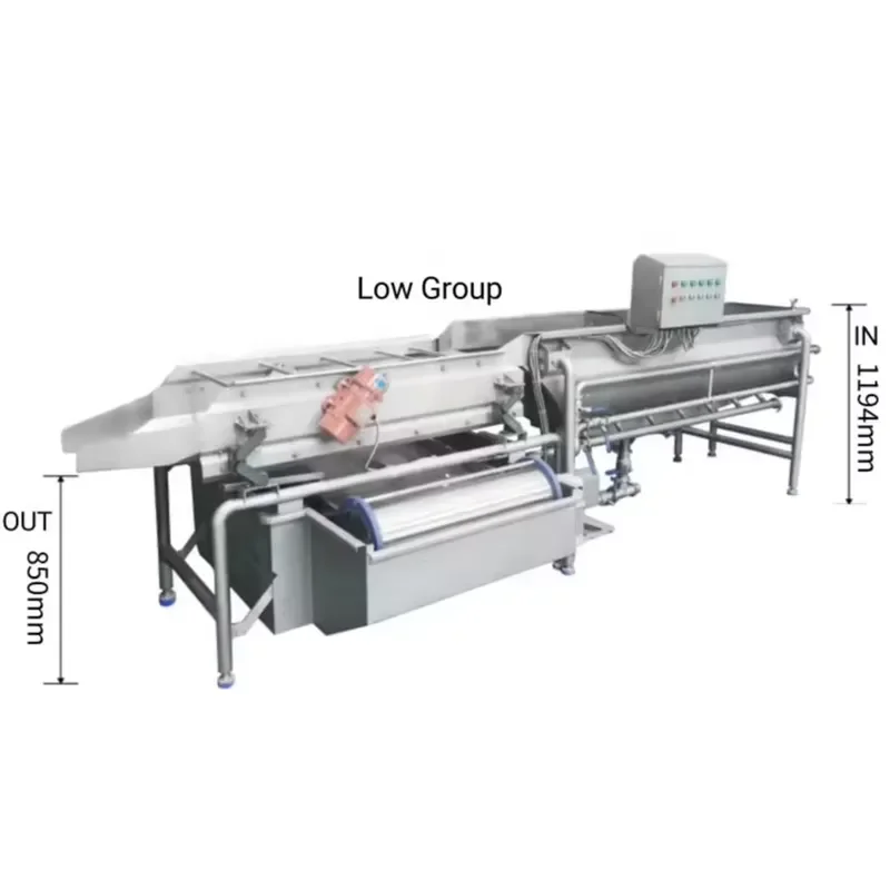 Multifunctional Industrial Fruit and Vegetable Washing Machine with Soaking Cleaning Tools Used for Vegetable Processing