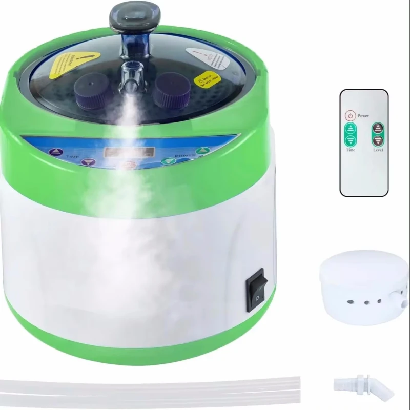 

4L Remote Control Sauna Steamer Pot Generator for Steam Saunas with Herbal Box Inner Stainless Steel, Spa Machine for Body Detox