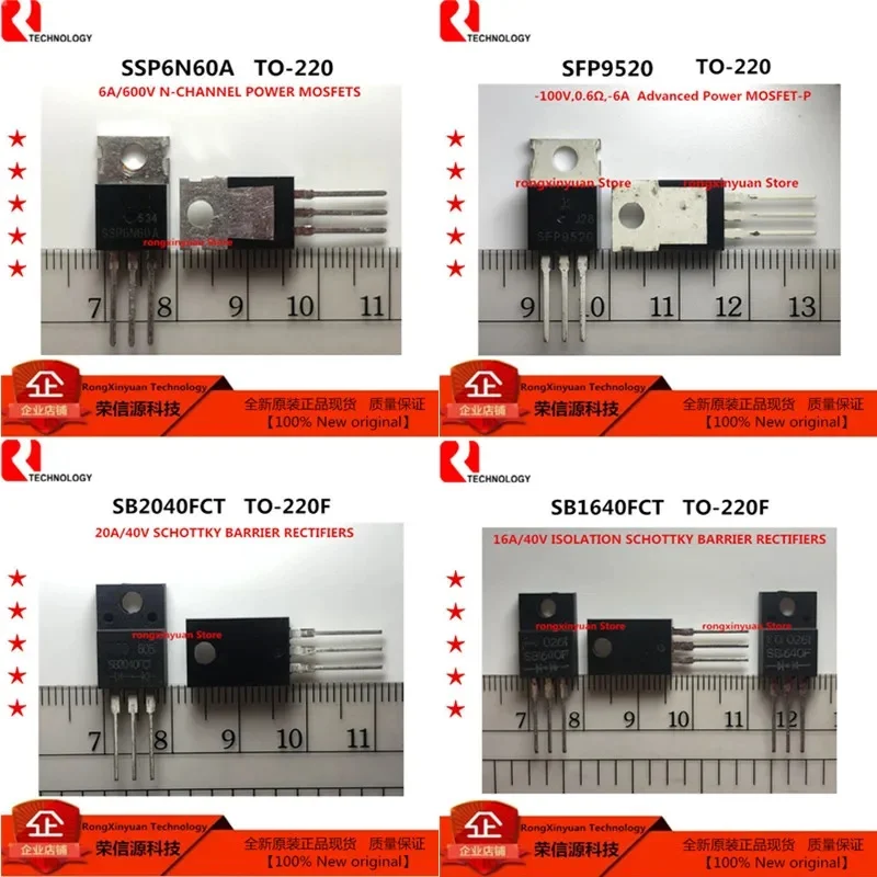 10 pcs/lot  SSP6N60A  SSP6N60 6N60  SFP9520 9520  SB2040FCT SB2040F SB2040  SB1640FCT SB1640F SB1640 Original New 100% quality