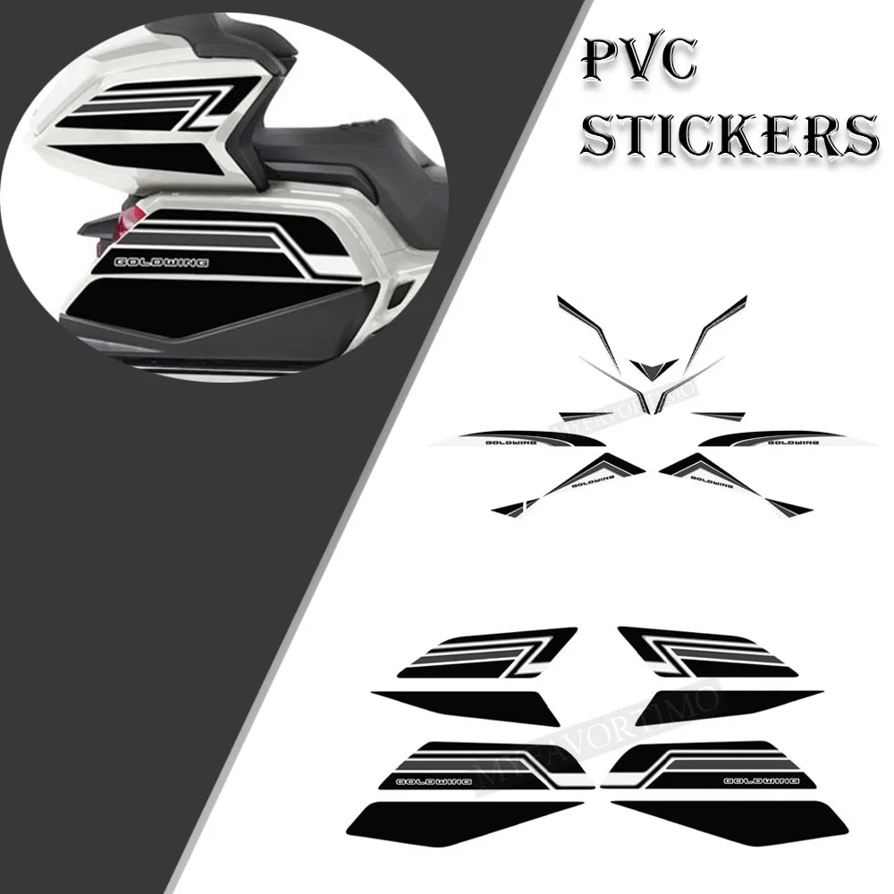 

GL 1800 2018 2019 2021 2020 Luggage Trunk Stickers Tour Tank Pad Protector Decal Kit Cases Decorative For Honda Goldwing GL1800