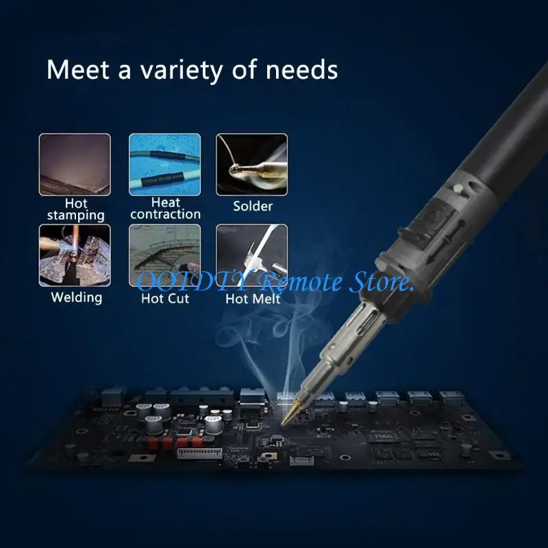  Portable Gas Welding Solder Iron Set Wireless Heating Tool Electric Blow Pen