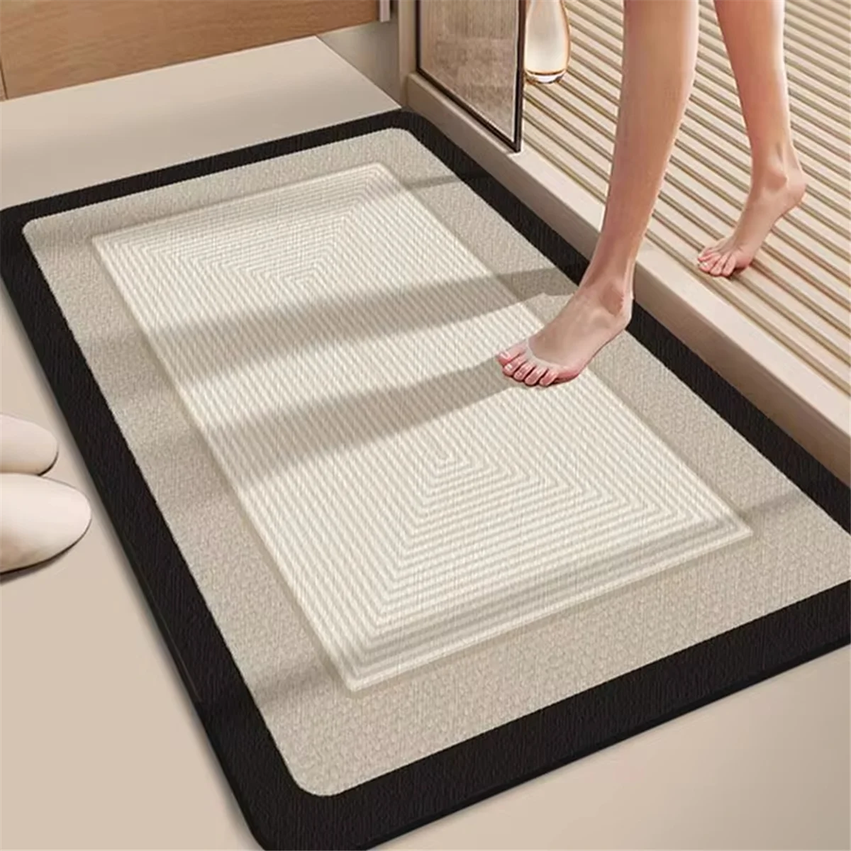 40x60cm Non-Slip Bath Mat Toilet Mat Bathroom Rug Soft Bath Mat Washable Bath Mats Shower Rug Home Decor