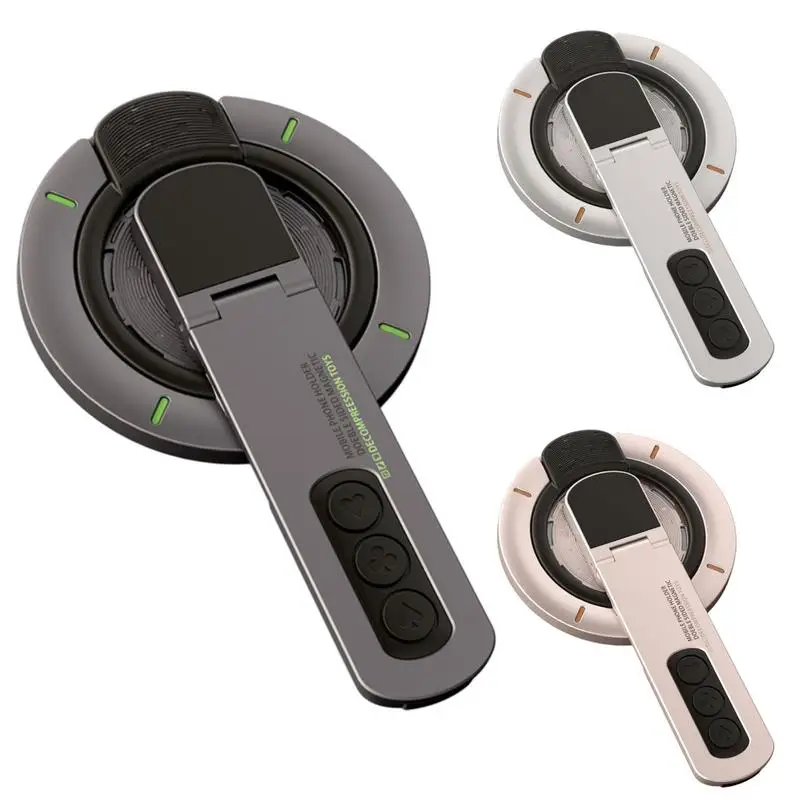 

Magnetic Ring Phone Holder Adjustable Phone Mount Ring 360 Degree Rotating Portable Adjustable Double Sided Strong Stand For Car