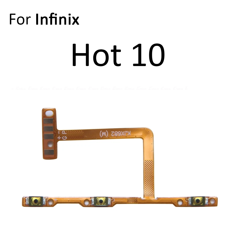 Power ON OFF Mute Switch Control Key Volume Button Flex Cable For infinix Hot 10 Play 10i 10s NFC 10T 11 2022 11s 12 Pro