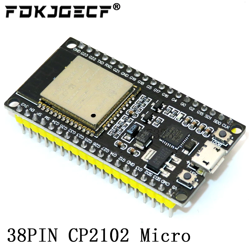 ESP32 Development Board ESP-32S Wireless Module WiFi+Bluetooth ESP-WROOM-32 IOT Expansion Board GPIO 1 into 2 for 38 Pin