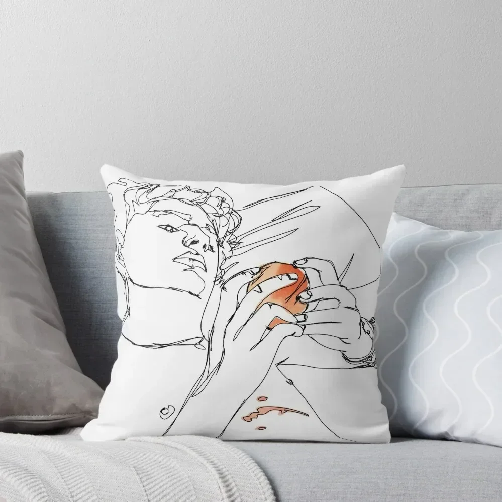 

call me by your name - elio and the peach Throw Pillow luxury covers autumn pillowcase christmas ornaments 2025 pillow