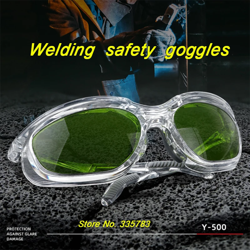 Y-500 óculos de soldagem ir3.0 ir5.0 anti-uv anti-infravermelho laser óculos de proteção de trabalho especialidade de corte de gás de soldagem